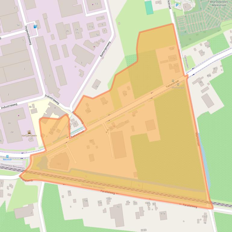 Kaart van postcodegebied 4041CS.