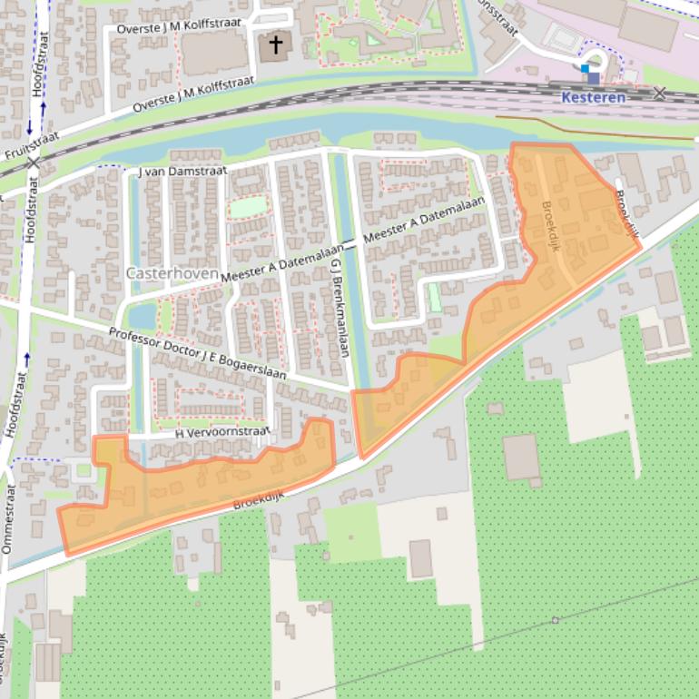 Kaart van postcodegebied 4041CW.