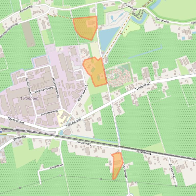 Kaart van postcodegebied 4041EB.