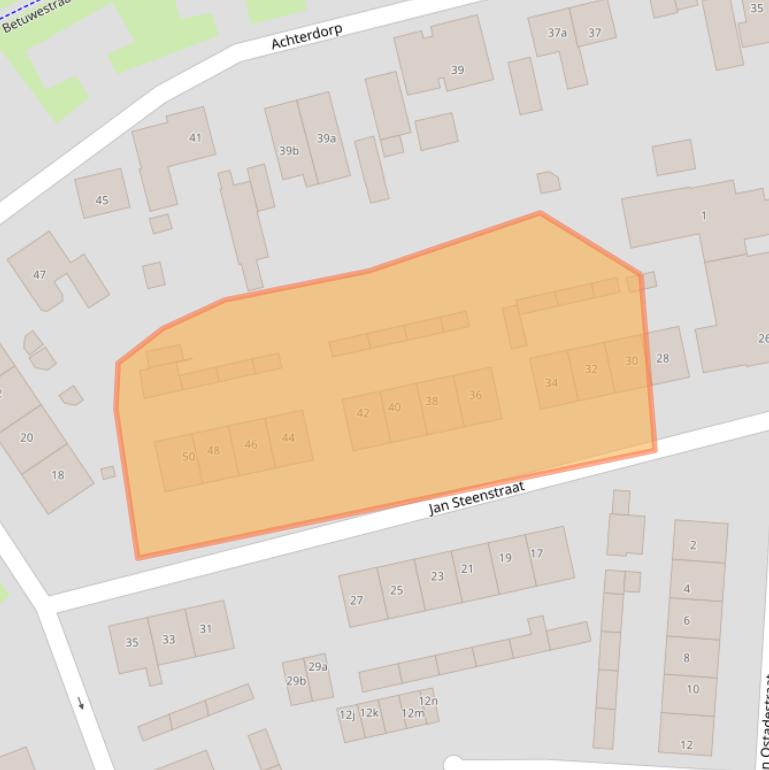 Kaart van postcodegebied 4041GE.