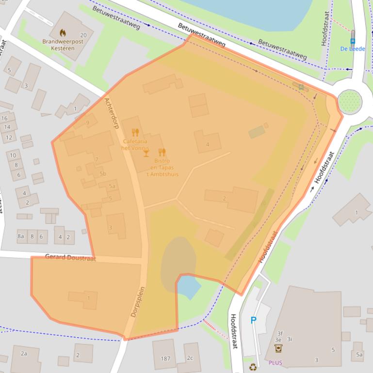 Kaart van postcodegebied 4041GH.