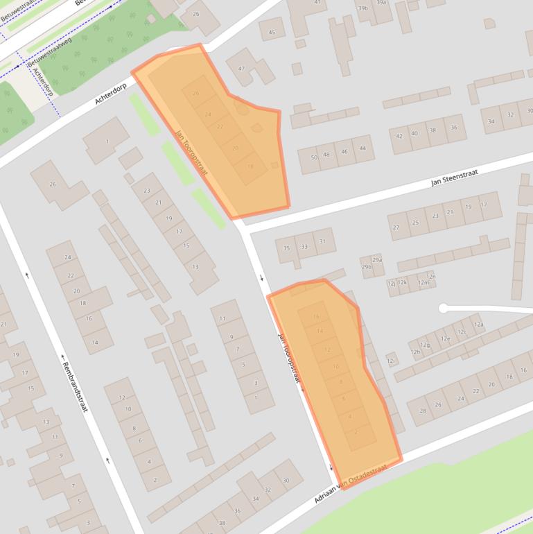 Kaart van postcodegebied 4041HB.