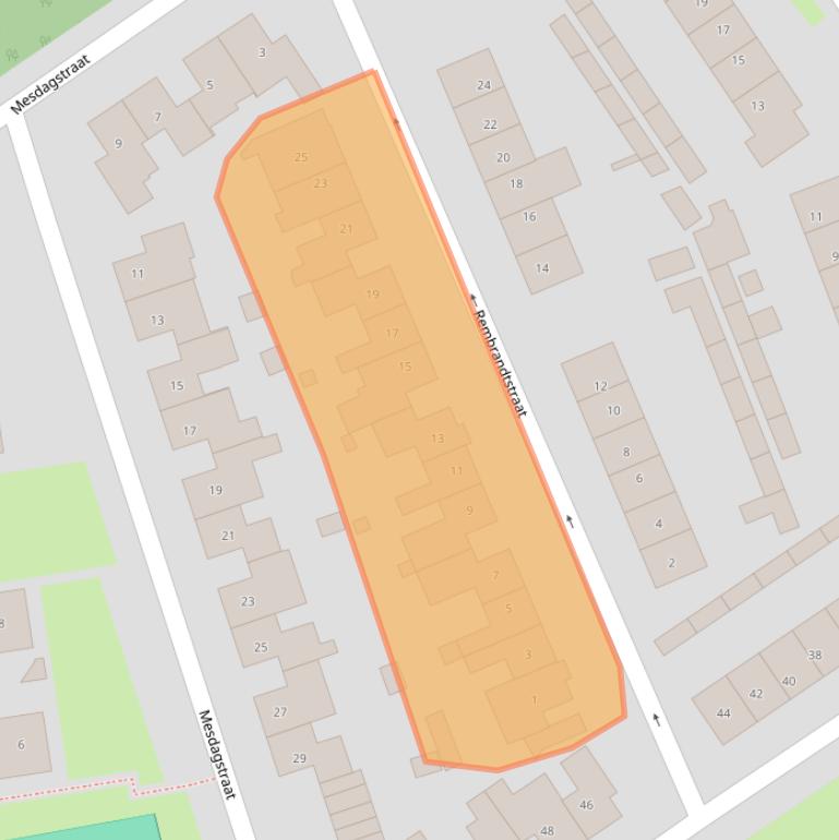 Kaart van postcodegebied 4041HH.