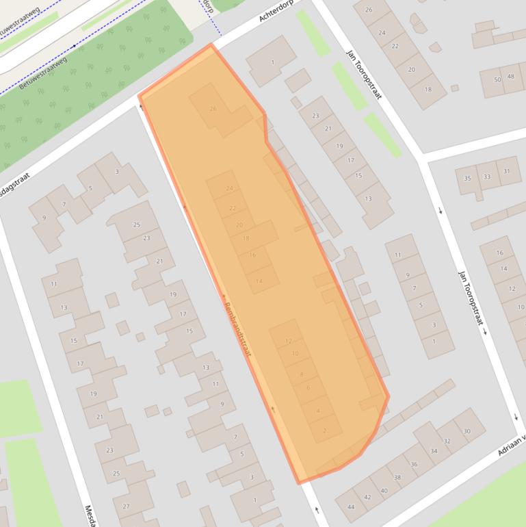 Kaart van postcodegebied 4041HJ.