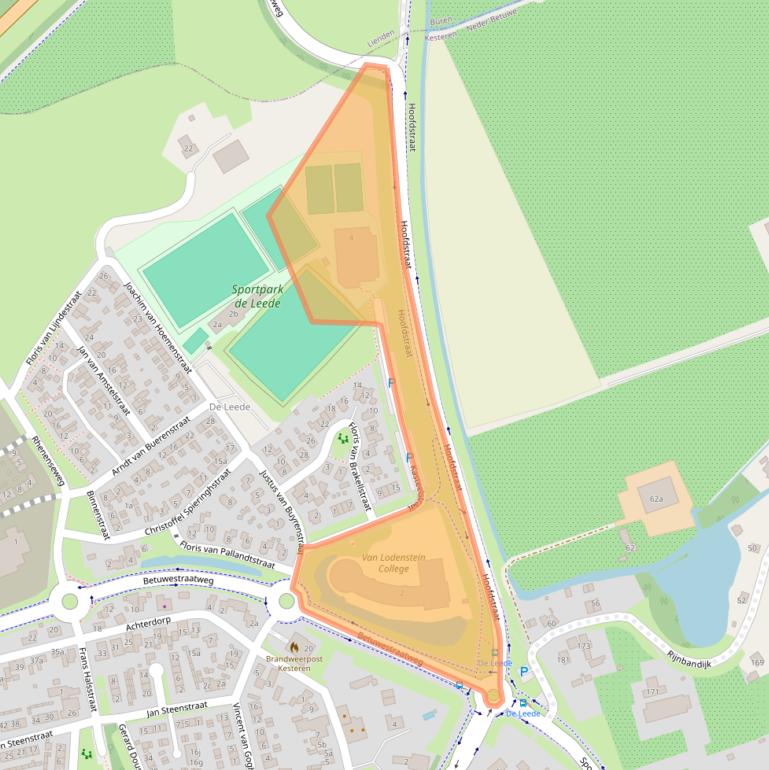 Kaart van postcodegebied 4041JB.