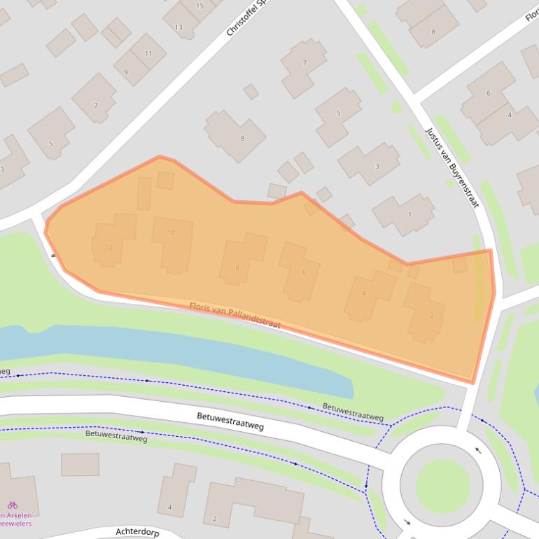 Kaart van postcodegebied 4041JD.