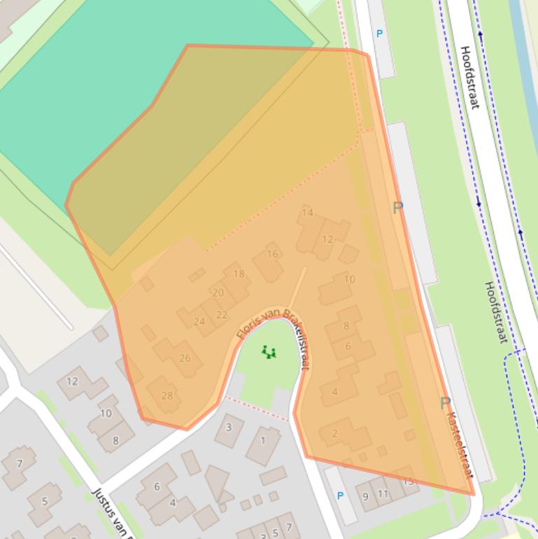 Kaart van postcodegebied 4041JJ.