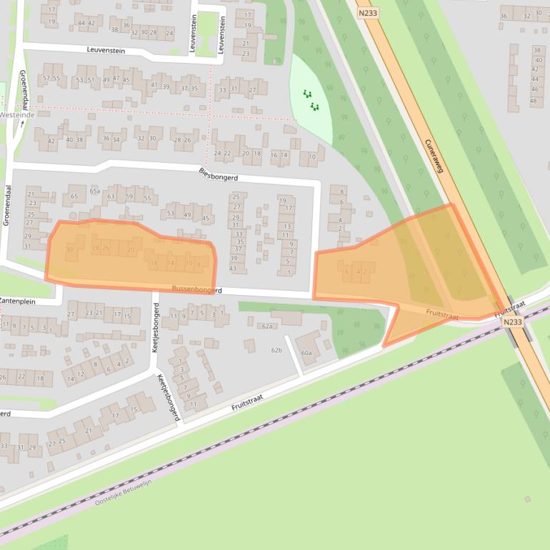 Kaart van postcodegebied 4041RB.