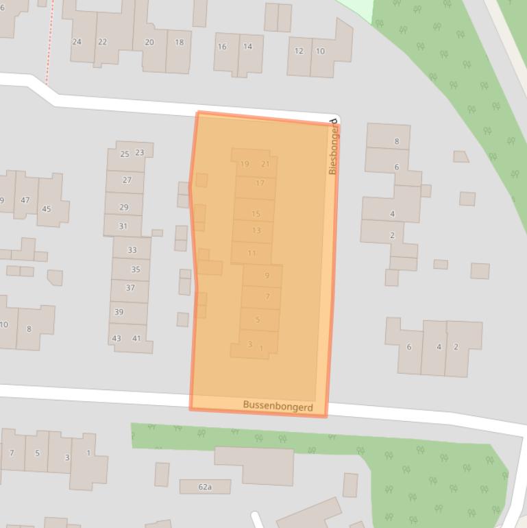 Kaart van postcodegebied 4041RC.