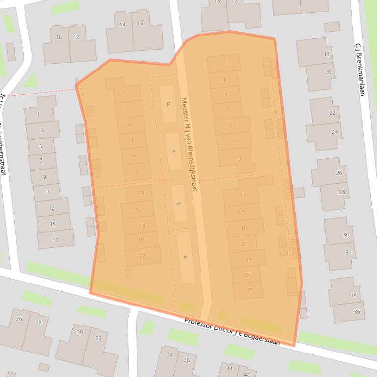 Kaart van postcodegebied 4041VN.