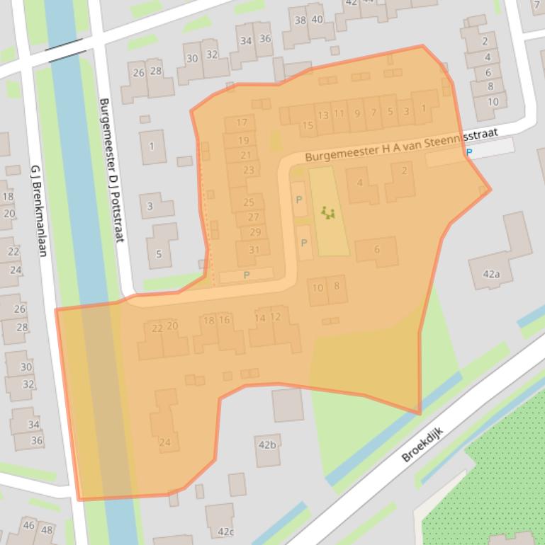 Kaart van postcodegebied 4041VP.