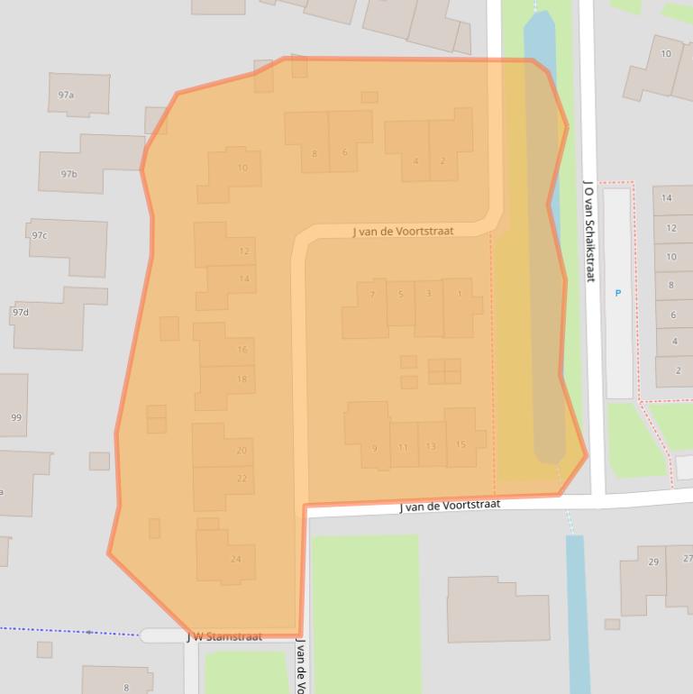 Kaart van postcodegebied 4041VX.