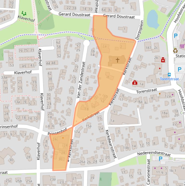 Kaart van postcodegebied 4041XB.