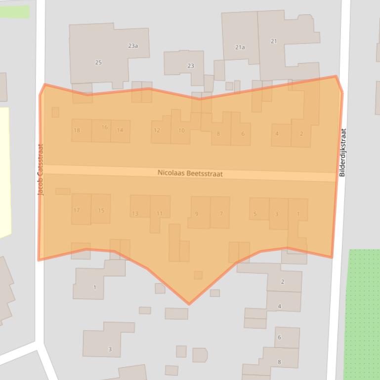 Kaart van postcodegebied 4041XH.