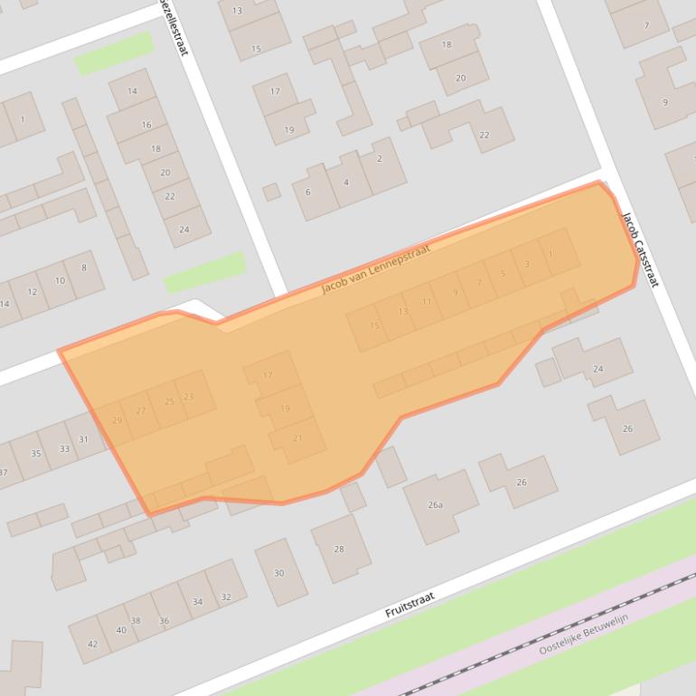 Kaart van postcodegebied 4041XM.