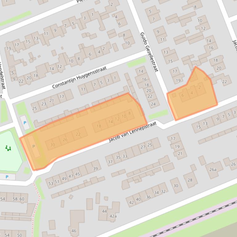 Kaart van postcodegebied 4041XP.