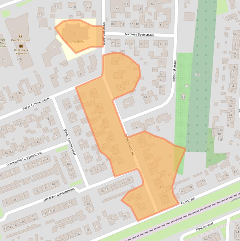 Kaart van postcodegebied 4041XV.