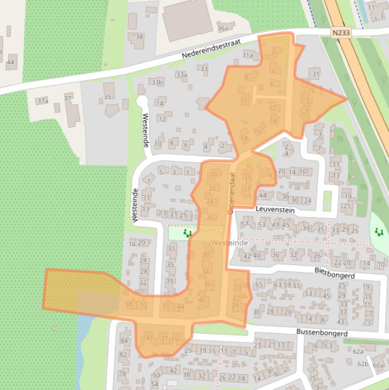 Kaart van postcodegebied 4041XX.