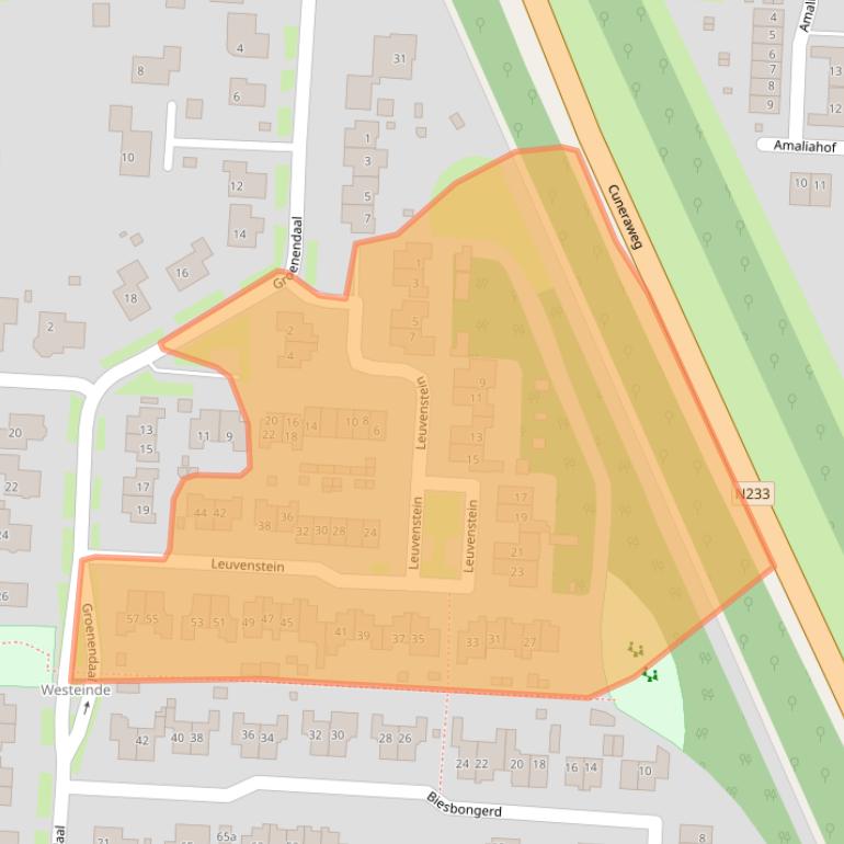 Kaart van postcodegebied 4041XZ.