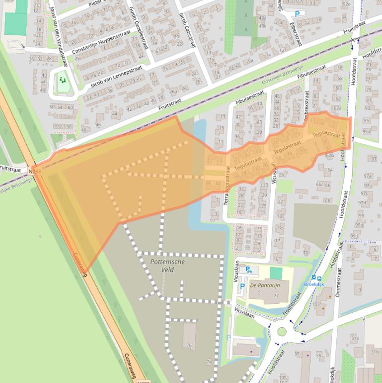 Kaart van postcodegebied 4041ZB.