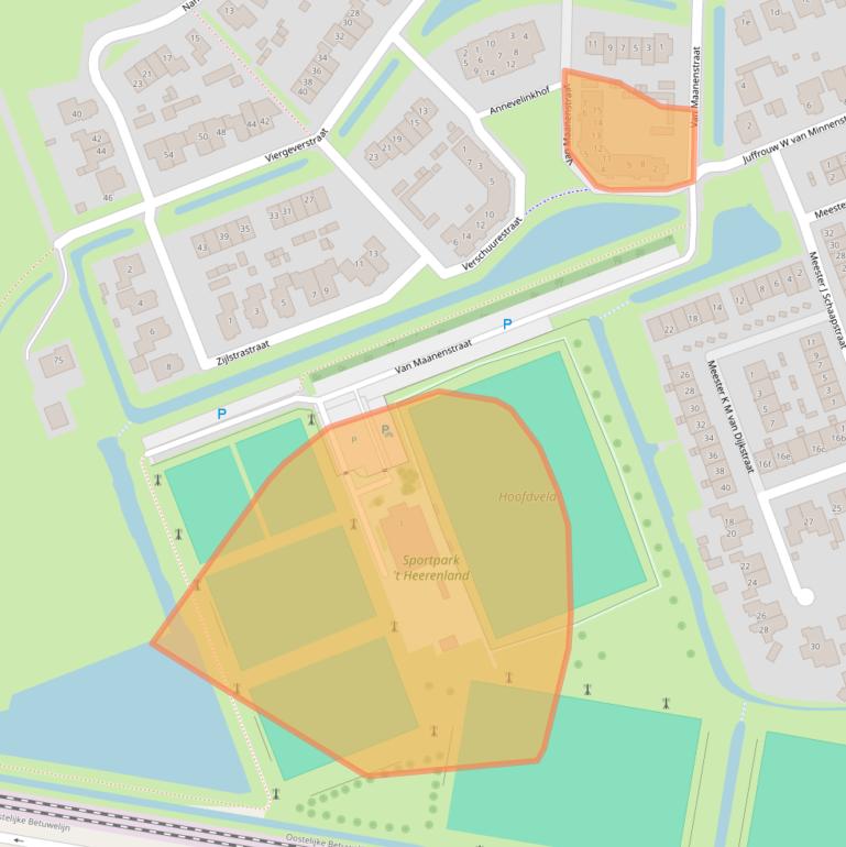 Kaart van postcodegebied 4043GA.