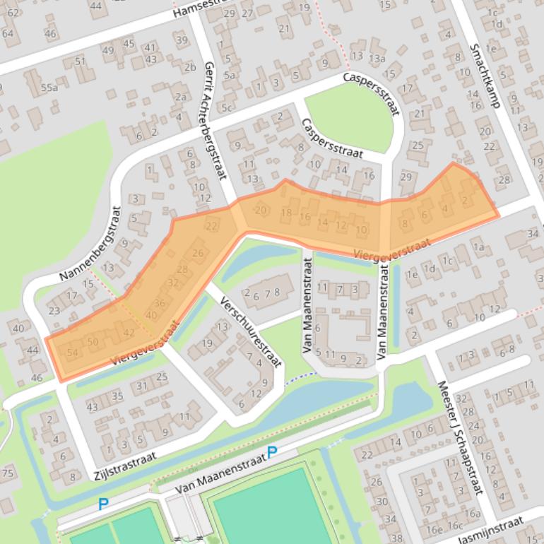 Kaart van postcodegebied 4043GD.