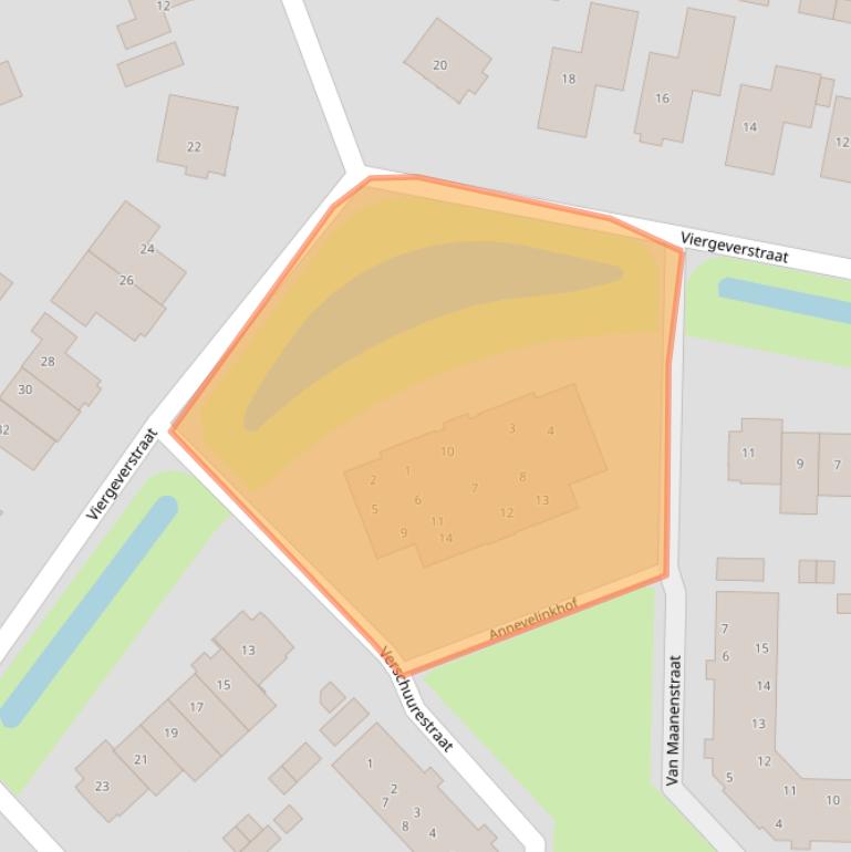 Kaart van postcodegebied 4043GE.