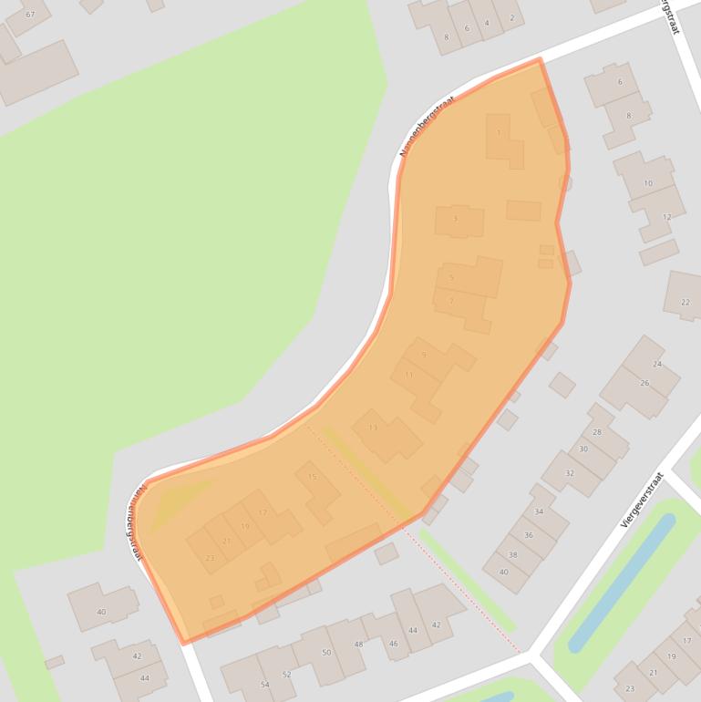 Kaart van postcodegebied 4043GK.