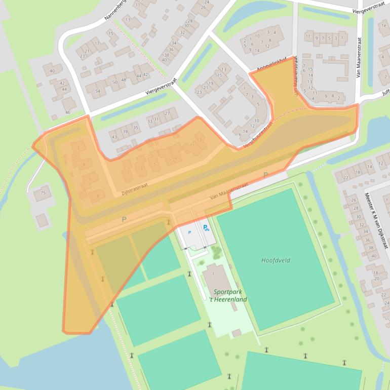 Kaart van postcodegebied 4043GL.