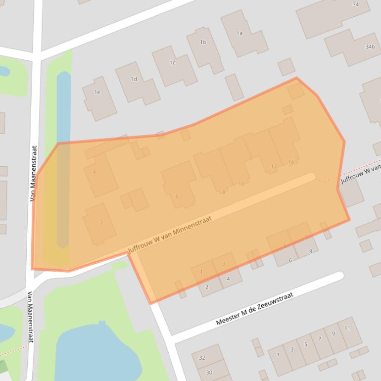 Kaart van postcodegebied 4043GM.