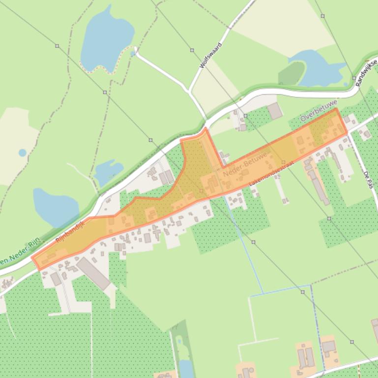 Kaart van postcodegebied 4043JC.