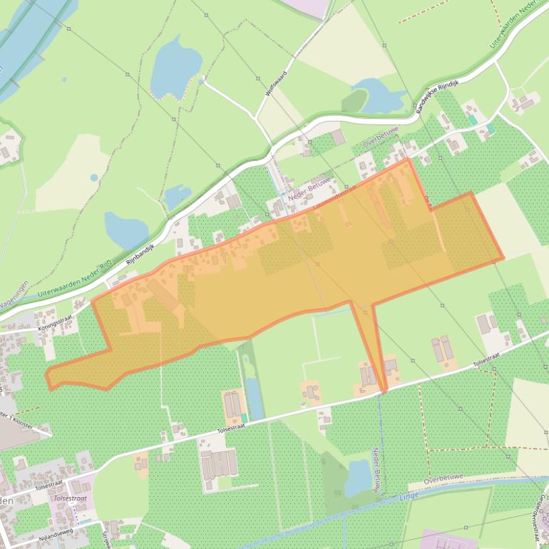 Kaart van postcodegebied 4043JD.