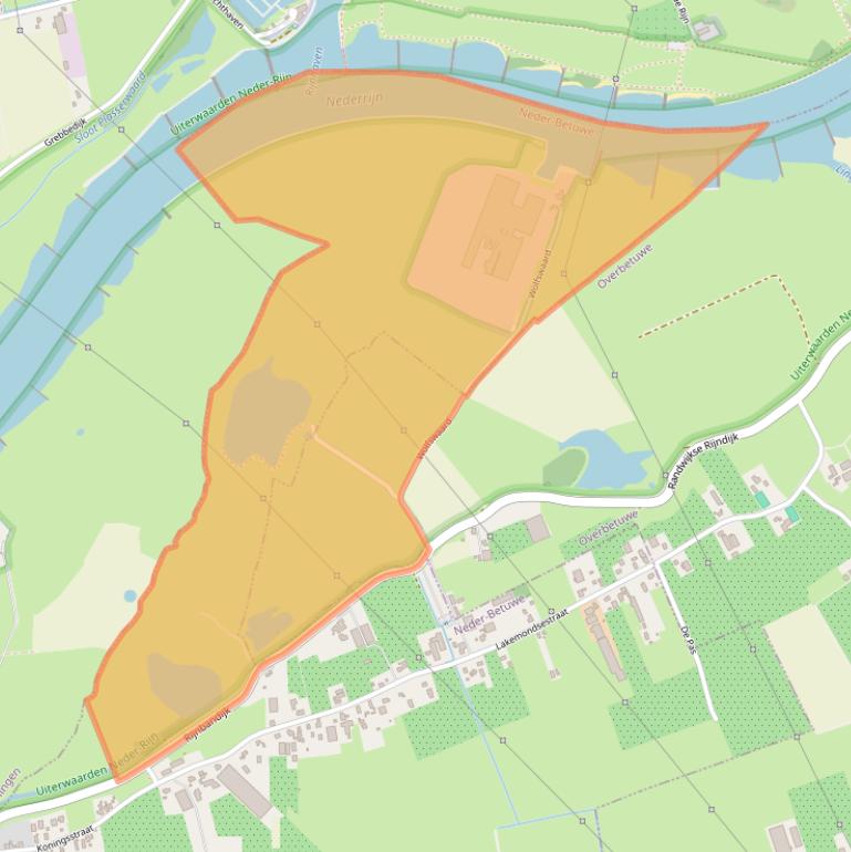 Kaart van postcodegebied 4043JE.