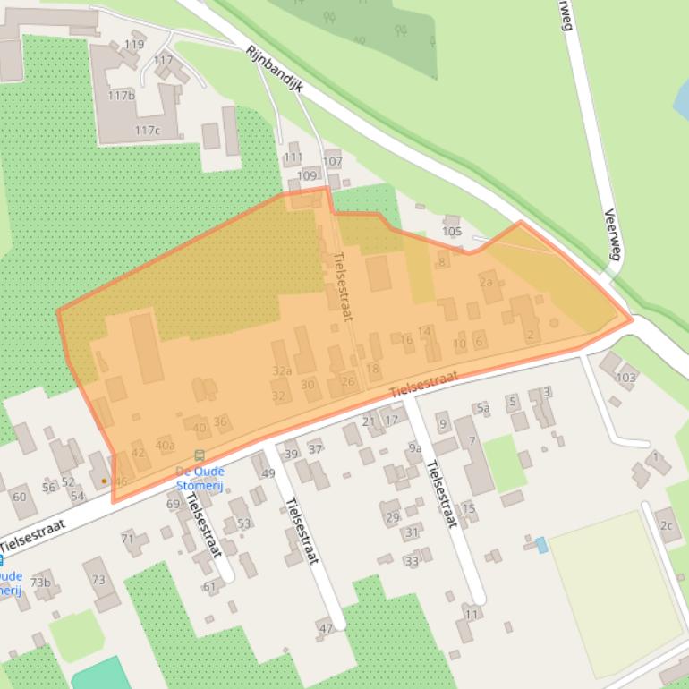 Kaart van postcodegebied 4043JS.