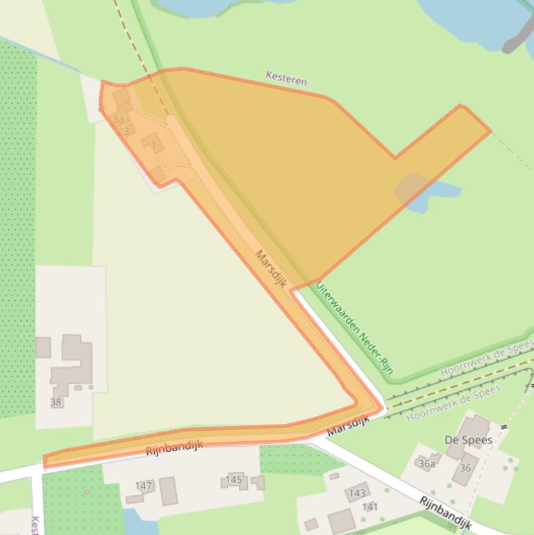 Kaart van postcodegebied 4043JW.