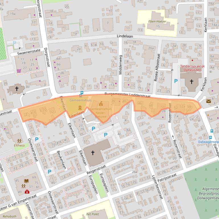 Kaart van postcodegebied 4043KM.
