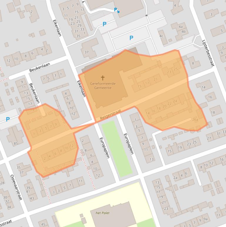 Kaart van postcodegebied 4043KT.