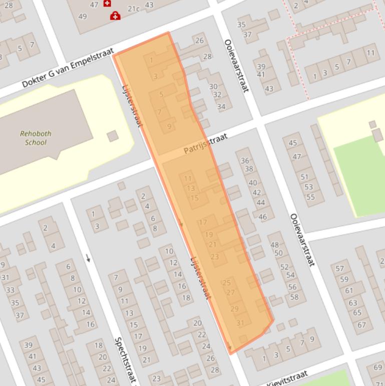 Kaart van postcodegebied 4043LC.