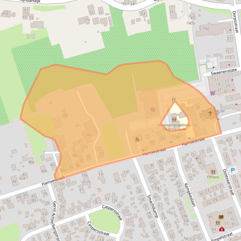 Kaart van postcodegebied 4043LH.