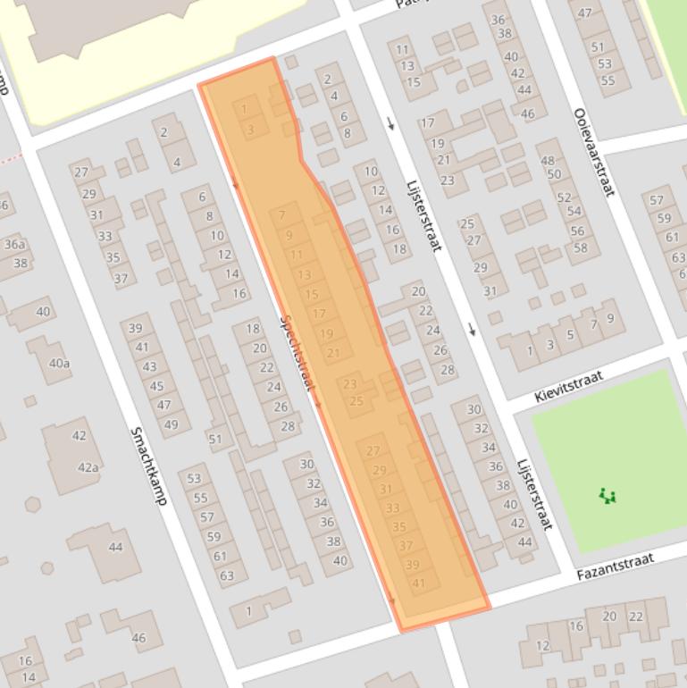 Kaart van postcodegebied 4043LR.