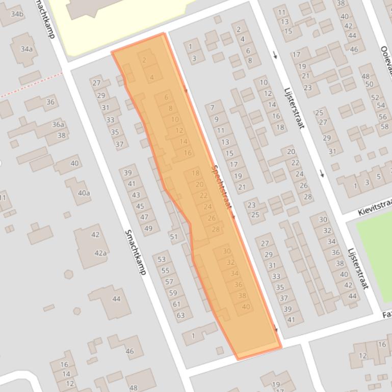 Kaart van postcodegebied 4043LS.