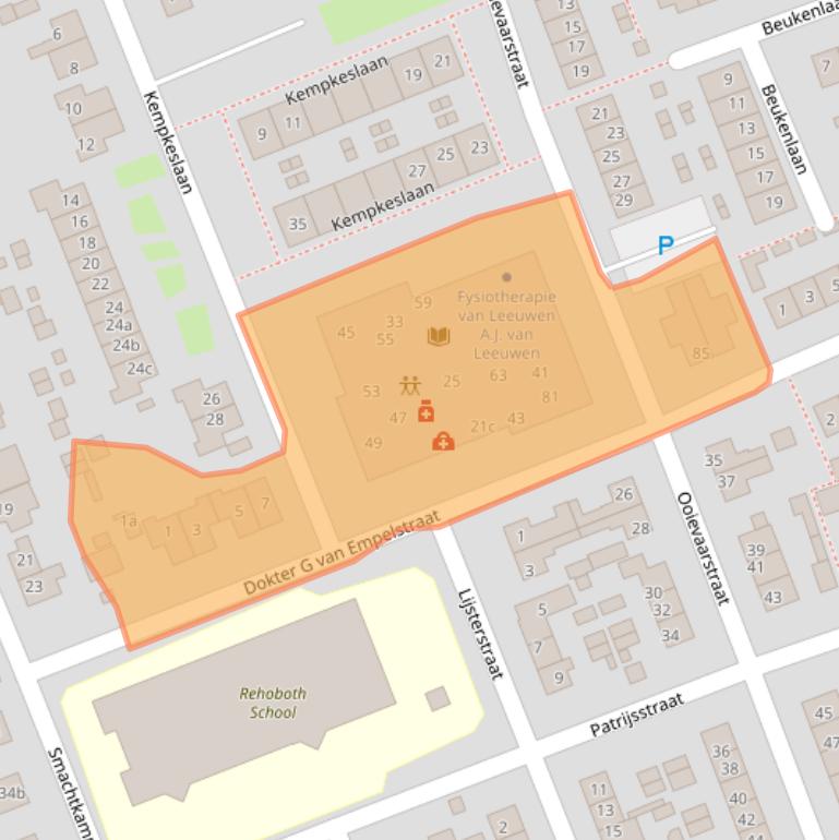 Kaart van postcodegebied 4043LZ.