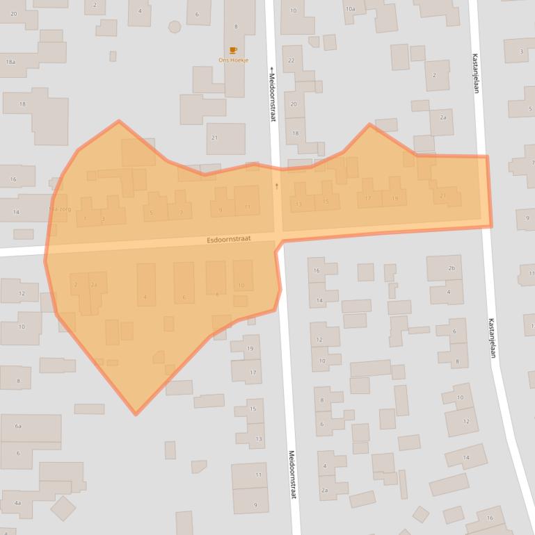 Kaart van postcodegebied 4043MG.