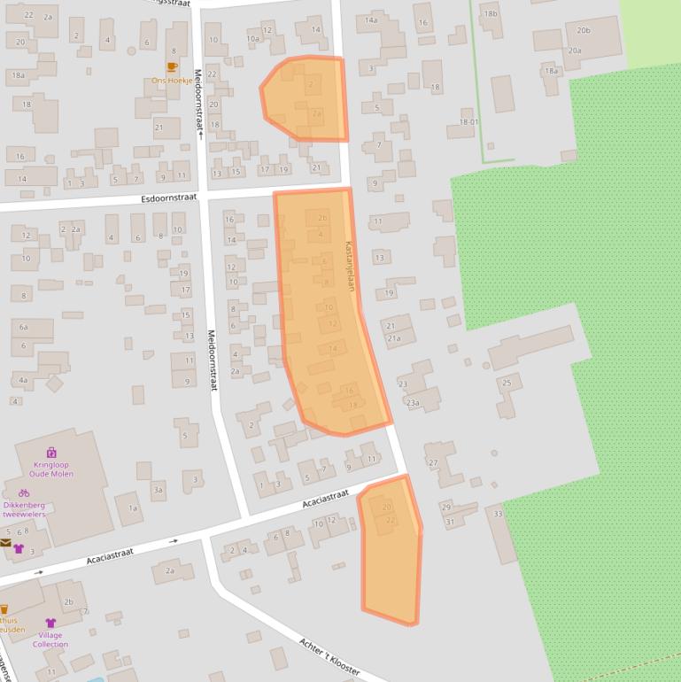 Kaart van postcodegebied 4043MN.
