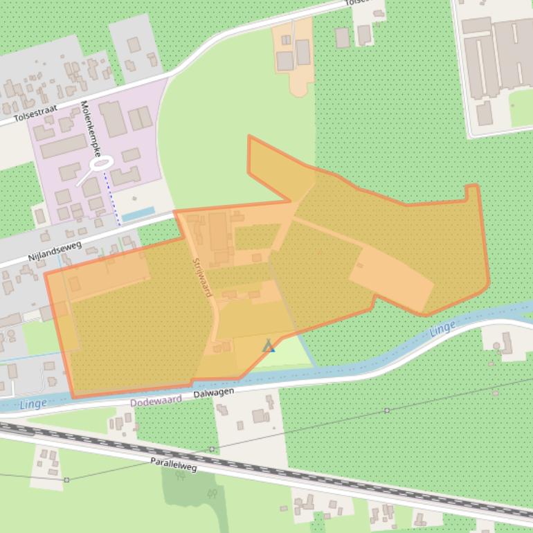 Kaart van postcodegebied 4043MW.