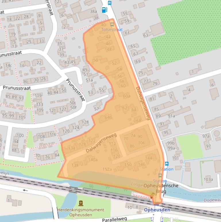 Kaart van postcodegebied 4043MZ.