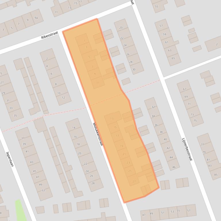 Kaart van postcodegebied 4043ND.
