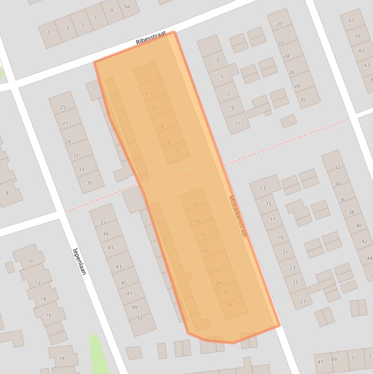 Kaart van postcodegebied 4043NE.