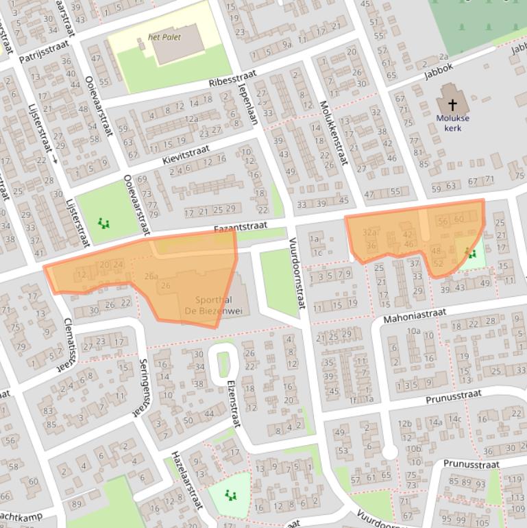 Kaart van postcodegebied 4043NM.