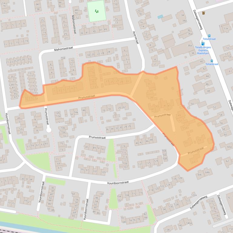 Kaart van postcodegebied 4043NT.